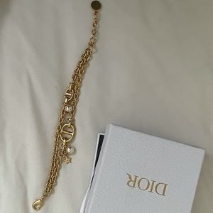 Dior double navy bracelet